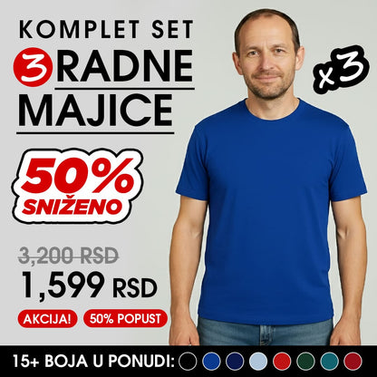 Komplet set - 3 (TRI) RADNE MAJICE